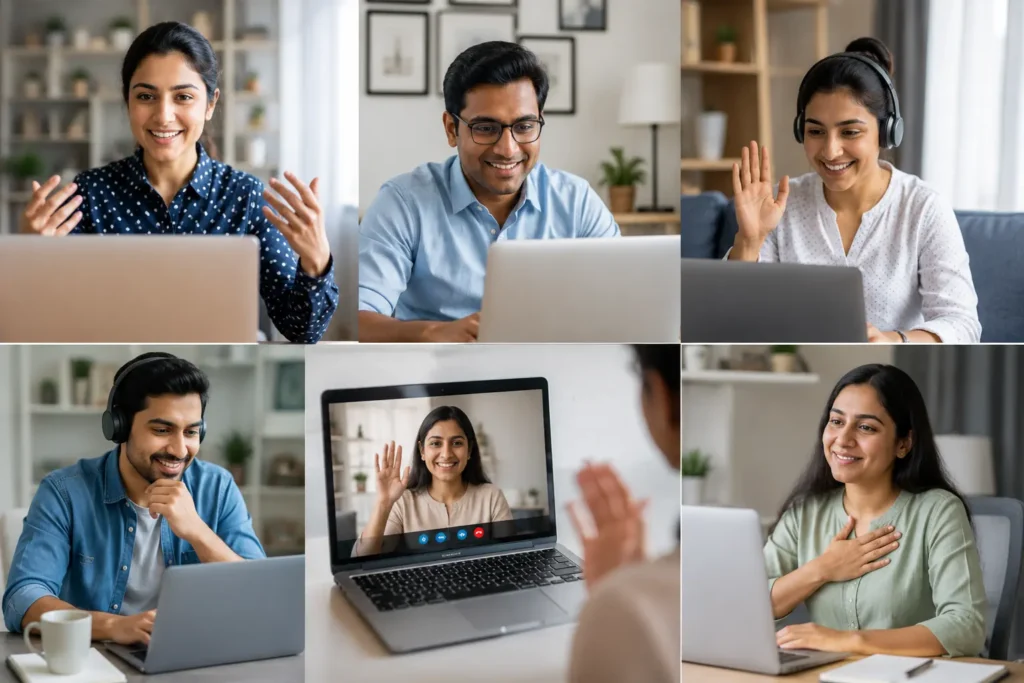 A simple 5-step process for accessing emotional support and counselling services online.
