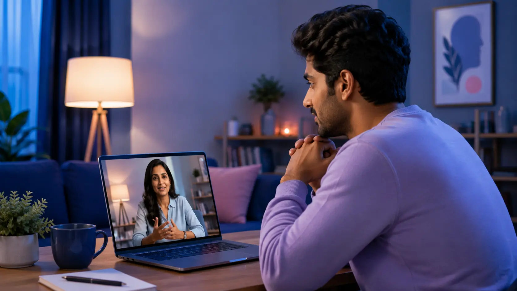 Online conversation with a professional counsellor